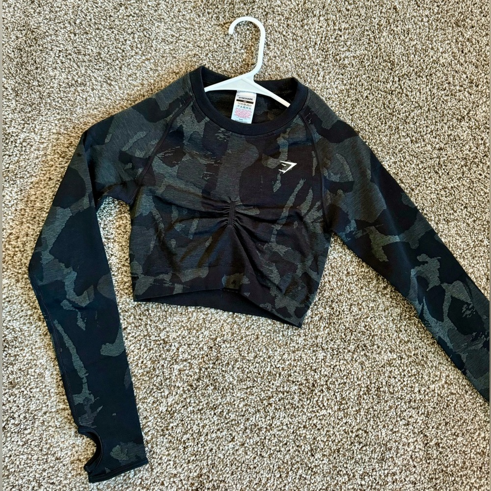 Gymshark Adapt Camo Seamless Crop Top